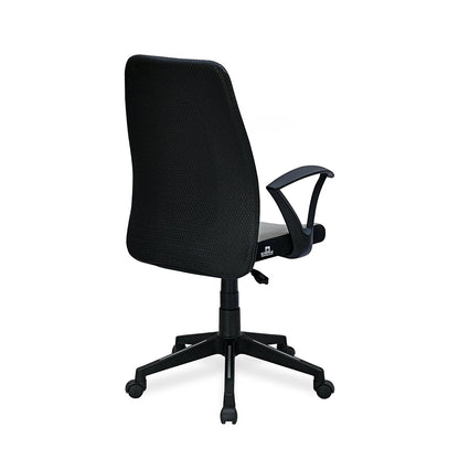 Nilkamal Solitaire Mid Back Chair (Grey/Black)
