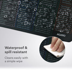 AGARO Keyboard Shortcut Deskmat, Extra Large Desk Mouse Pad with Windows & Office Shortcuts-4