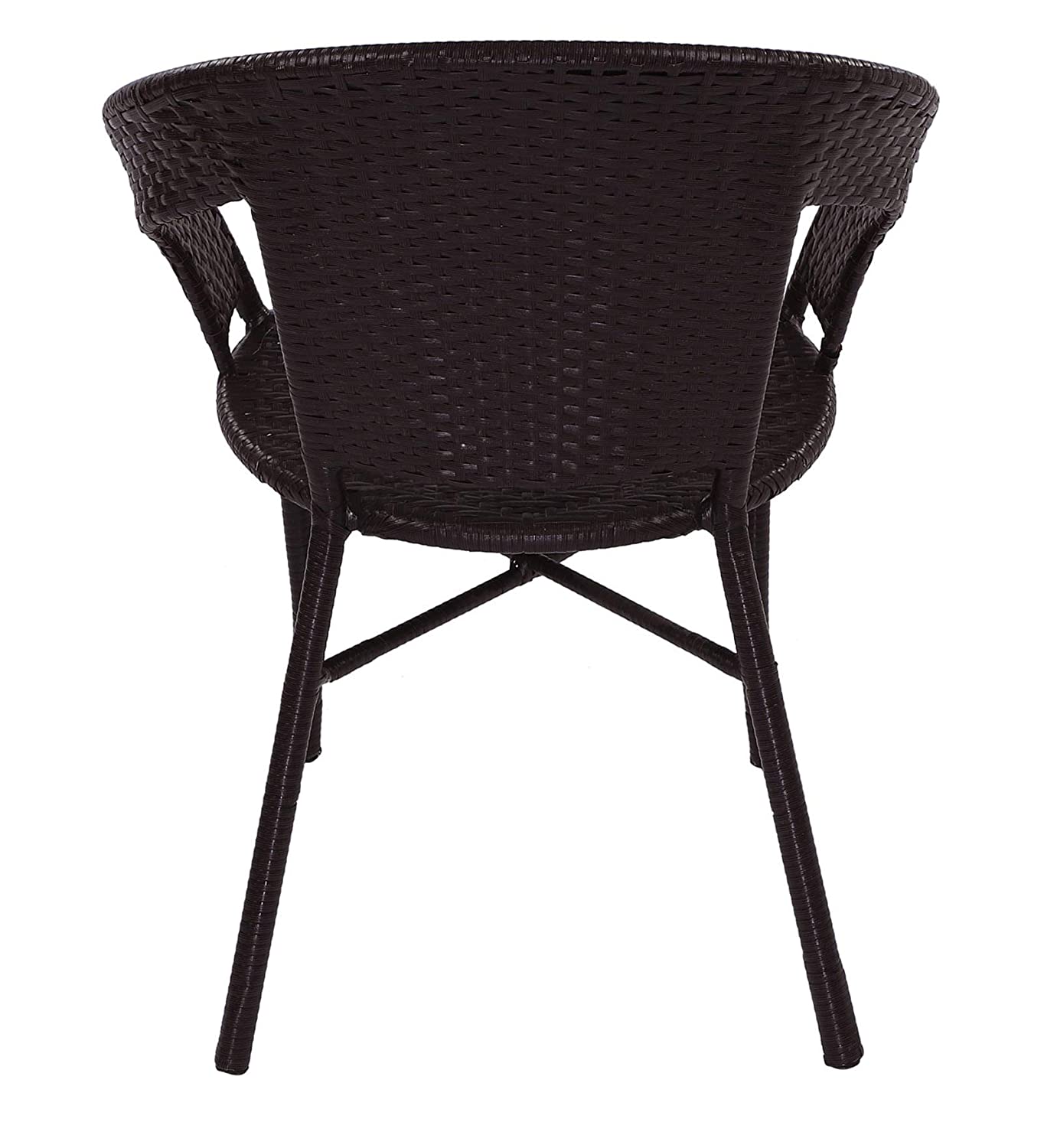 Gem Outdoor Patio Seating Set 2 Chairs and 1 Table Set (Brown)