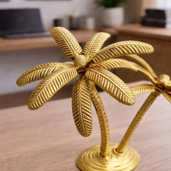 Brass Coconut Tree Decorative Showpiece