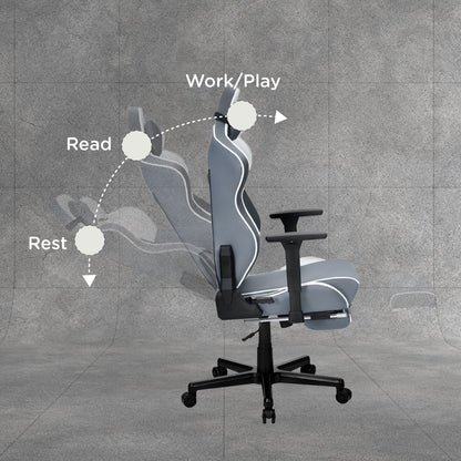 Nilkamal Fyrebird Greta Gaming Chair (Grey / White)