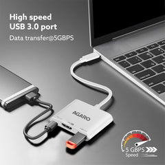 AGARO 3-in-1 USB Type-C to HDMI Multi-Port Hub, 4K HDMI Output-4