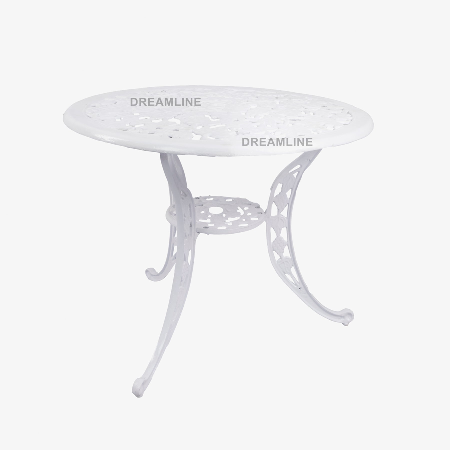 Lenz Cast Aluminium Garden Patio Seating 2 Chair and 1 Table Set