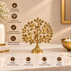 Brass Kalpvriksha Table Decor (5.5 inch)