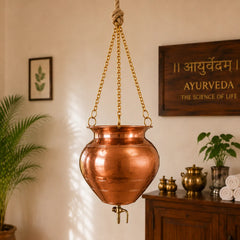 Copper Shirodhara Pot Ayurvedic Equipment (20.5 Inch)