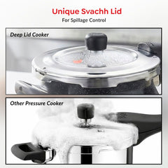 Prestige Deluxe Alpha Stainless Steel Pressure Cooker 3.0 L, Prestige Omega Deluxe Granite Non-stick Round Base Omni Tawa, 25 cm (Black)