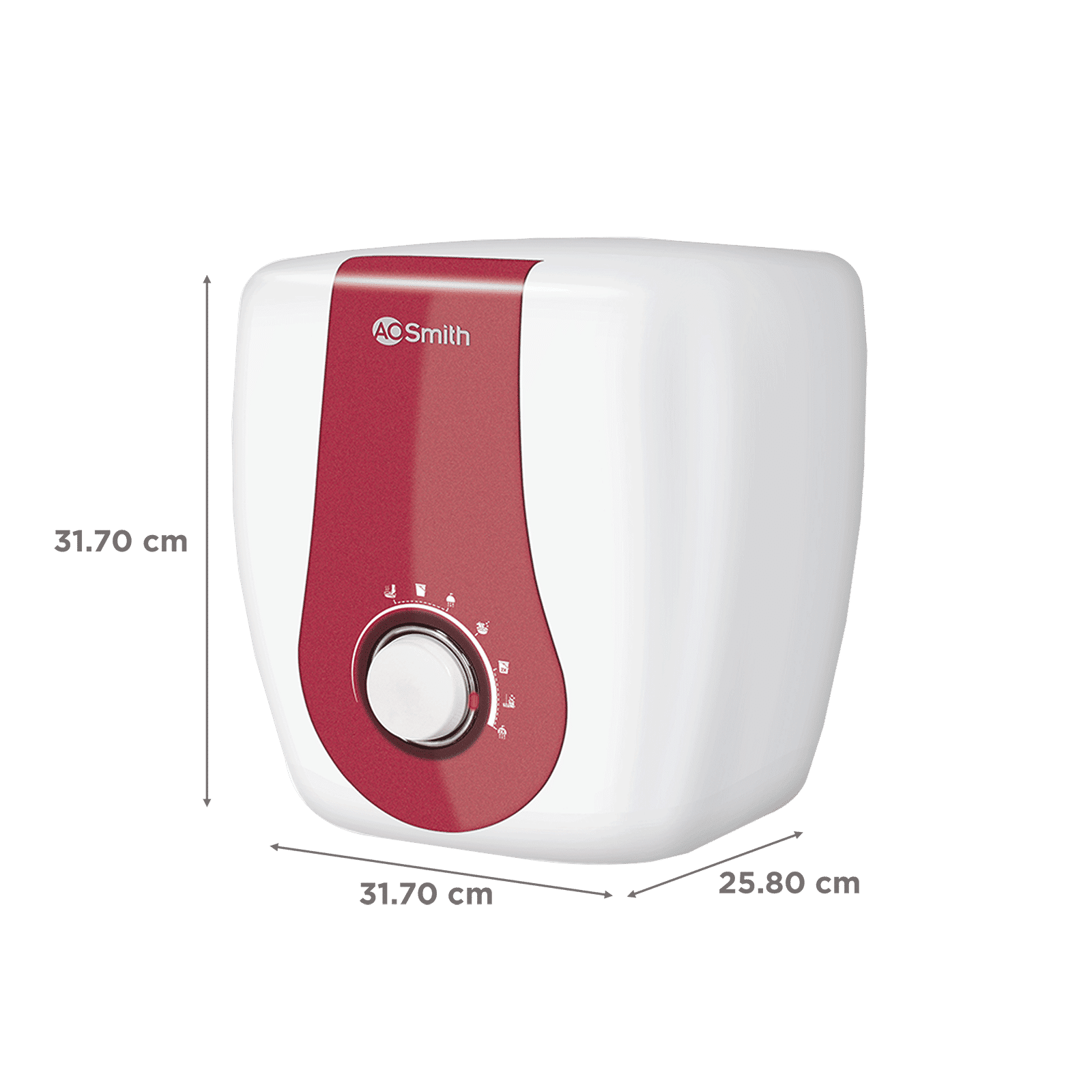 AO Smith Xpress 6 Litres 5 Star Vertical Storage Water Geyser with Glass Coated Incoloy Heating Element (White)