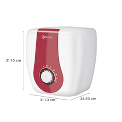 AO Smith Xpress 6 Litres 5 Star Vertical Storage Water Geyser with Glass Coated Incoloy Heating Element (White)