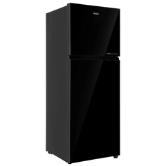 Haier 268 Litres 2 Star Frost Free Double Door Convertible Refrigerator with Turbo Icing (HRF-3182PKG-P, Black Glass)