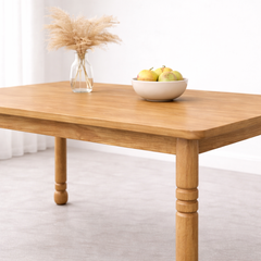 Valencia Solid Wood Dining Table -6 Seater