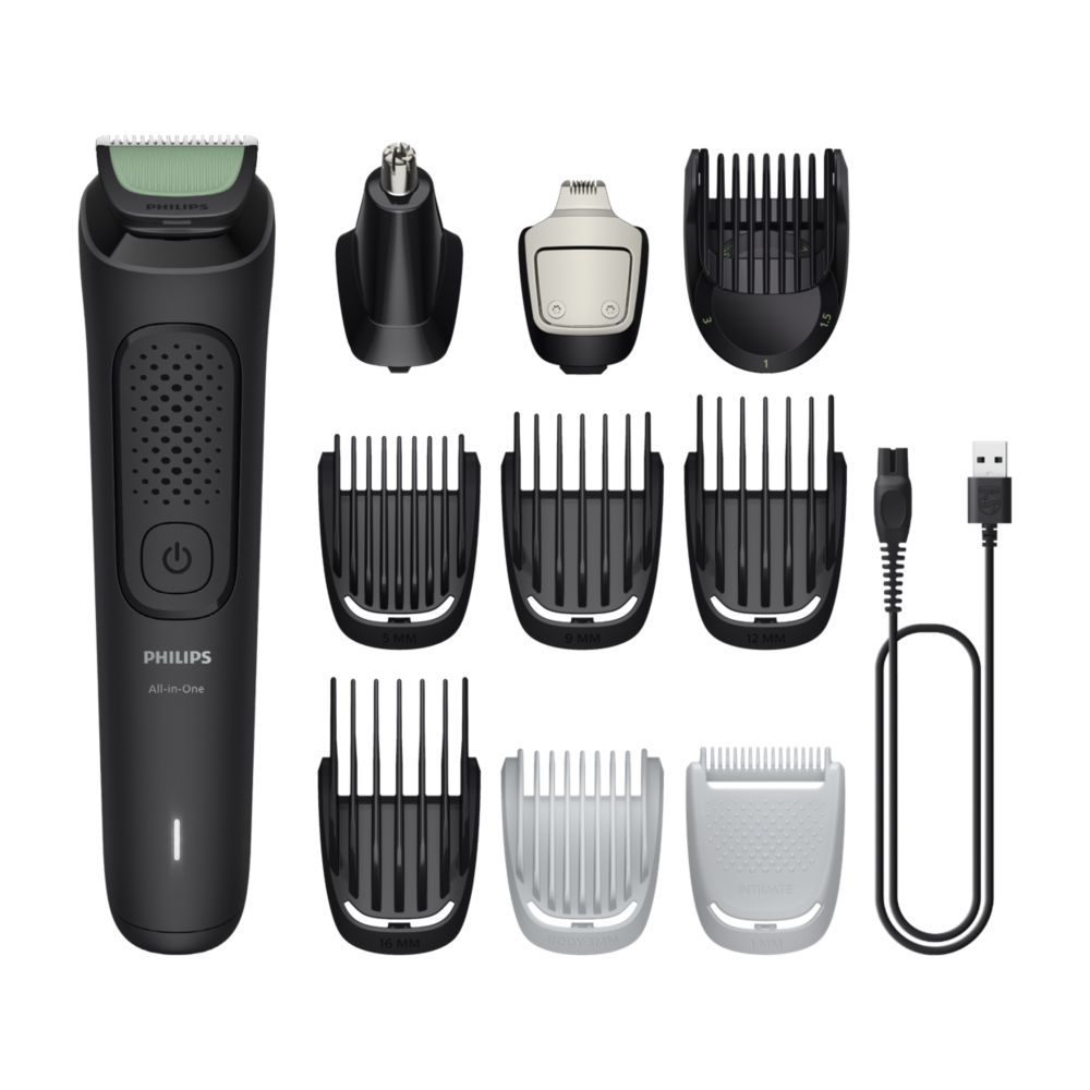 Philips All-in-One Trimmer 3000 Series 10 in 1 Trimmer for Face, Hair & Body (MG3931/15)