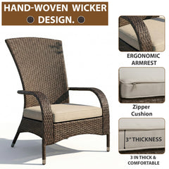 Vivero Outdoor Garden Balcony Single Seater Sofa (Brown)