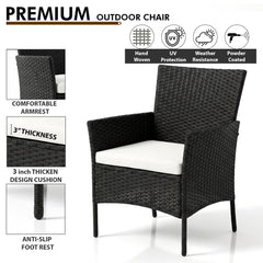 Aaru Outdoor Sofa Set 2 Seater , 2 Single seater and 1 Center Table Set