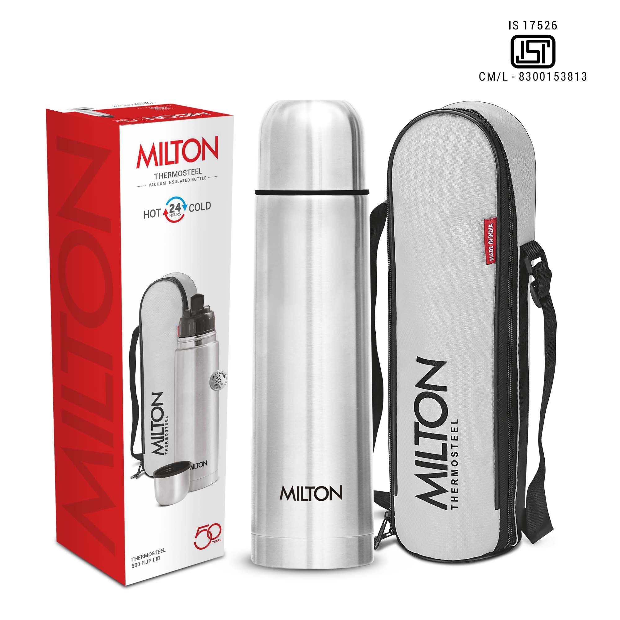 Personalized Flip Lid Thermosteel Bottle (Milton)