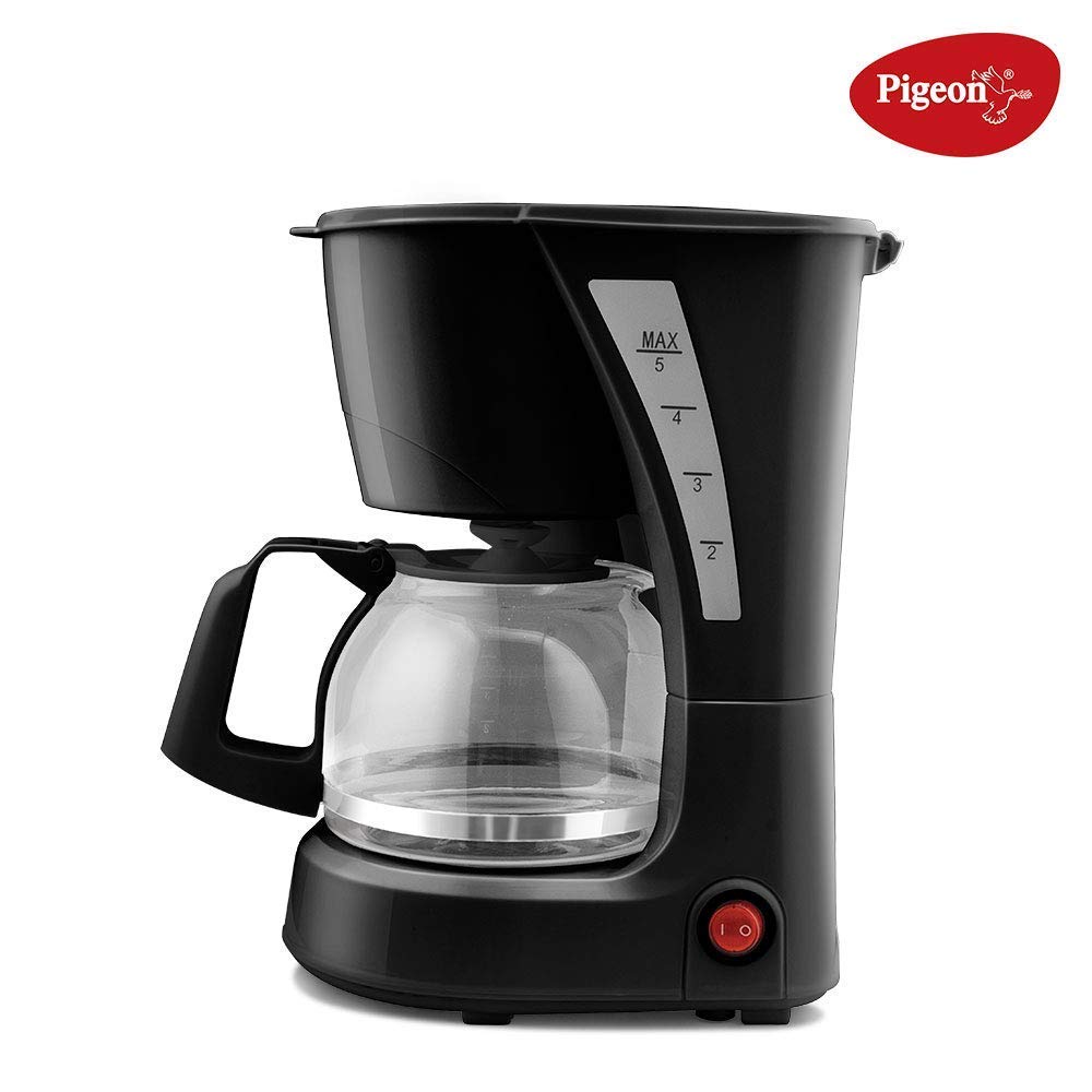 Pigeon Brewster Coffee Maker, 600 Watt, 5 Cups Drip Coffee maker (Black)