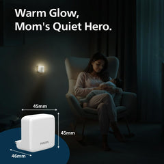 Philips LED SereneShine Plug-in Night Lamp 0.5W (Warm White, B0GL8V1NSW)