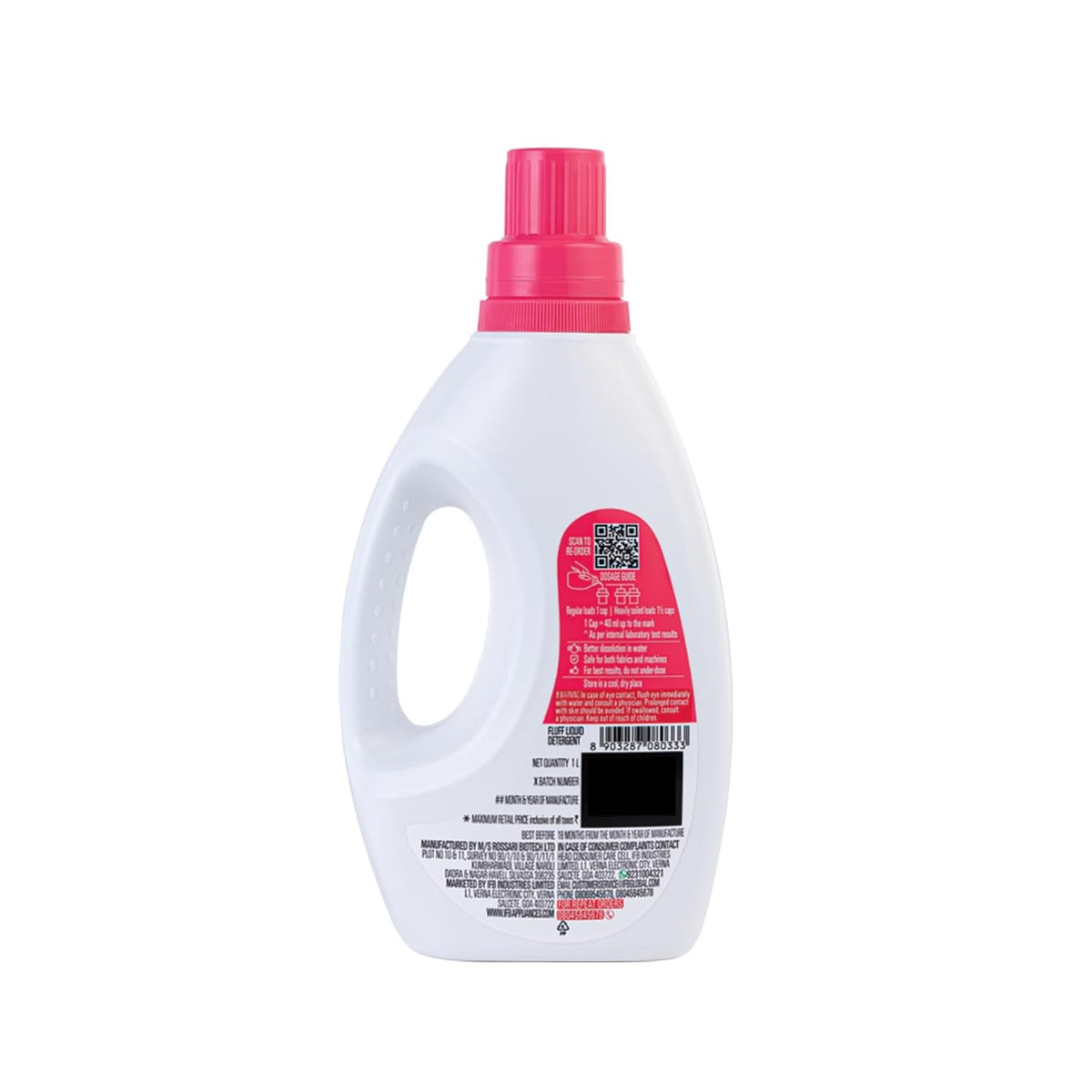 IFB Essentials Fluff Matic Front Load Liquid Detergent 880 ml (Pack of 4)