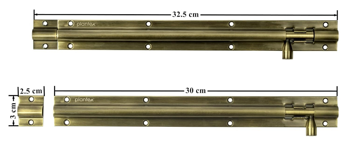 Plantex Stainless Steel 12 inch Tower Bolt/Tower Bolt for Home,Offices Doors and Windows/Tower Bolt for Main Door/Door Latch/Kundi/Chitakini/Door Latch for Windows - Pack of 1 (Brass Antique)-4