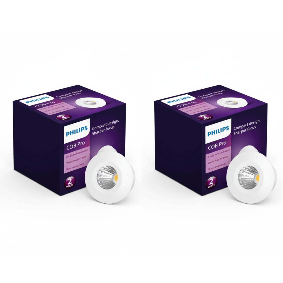 Philips LED COB Pro 2W Downlight (Pack of 2)