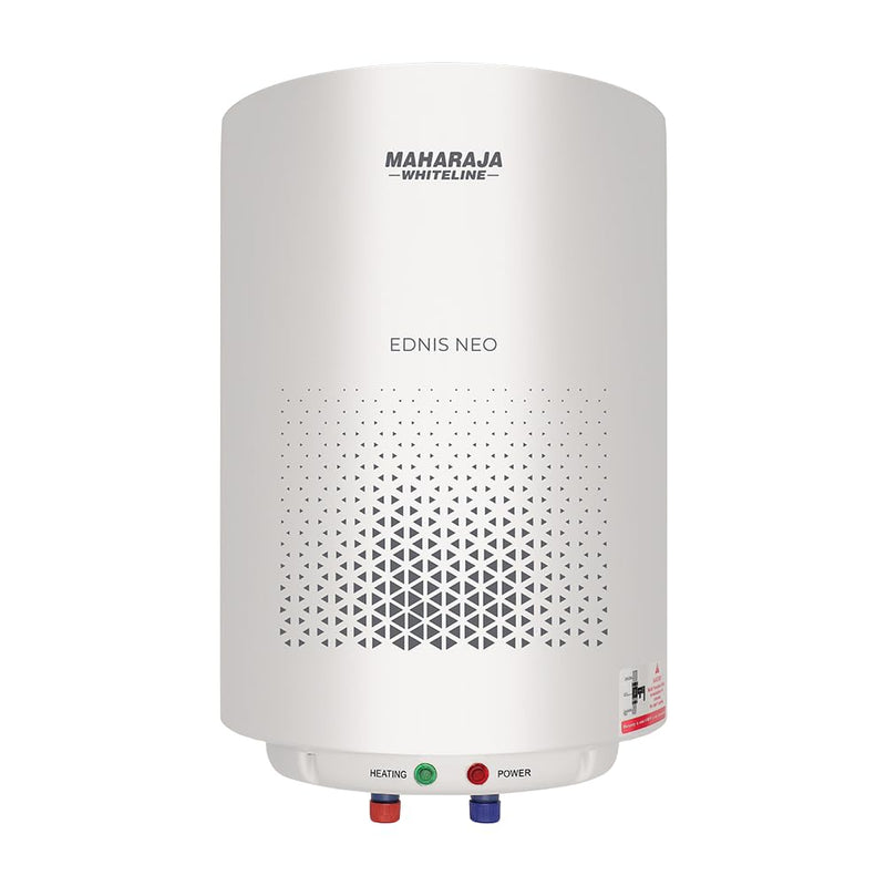 Maharaja Whiteline Energy Efficient Water Heater EDNIS NEO 25L | 4-Star Rated with Polymer-Coated Inner Tank, Smart Inlet Diffuser & Durable Metal Body | Long-Lasting Design with 5-Year Tank Warranty