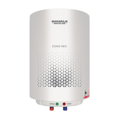 Maharaja Whiteline Warmist Neo Storage Water Heater, 10 Litre, Glasslined Coating, Rust & Shock Proof Abs Body, Blue & White Color, Free Installation, Free Connection Pipes - Warmist Neo/Wh-164