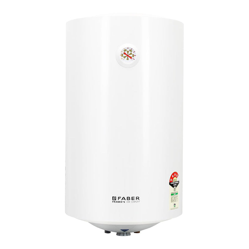 Faber Jazz Elite 35L Vertical Storage Water Geyser | Heating Indicator, 8 Bar Pressure, Titanium Glassline Coated Tank, 