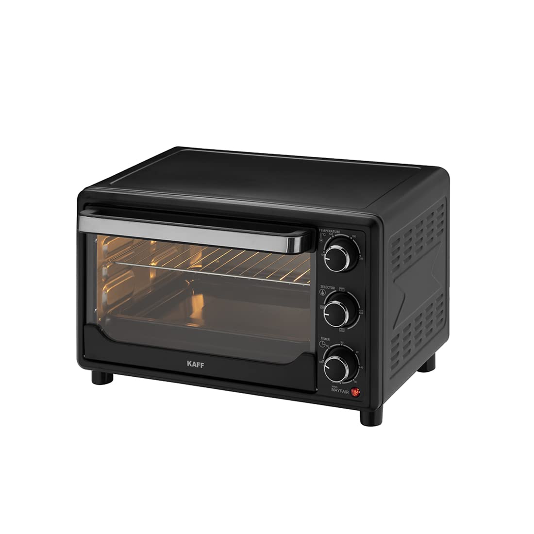 Kaff MFOT25 Electric Oven Toaster Grill (OTG) for Kitchen 25 Litre, 1500W with Convection Mode, Stainless Steel Finish S