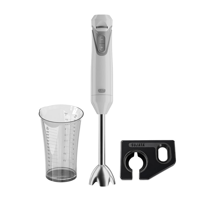 Sujata Blendstick 600W Hand Blender | 18000 RPM, Stainless Steel Shaft, Detachable Stick - Variable Speed / White