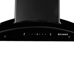 Faber 90 cm 1500 m³/hr Autoclean Kitchen Chimney (HOOD MAGNUS IN HC SC FL EBK 90, Filterless technology, Touch with Gest