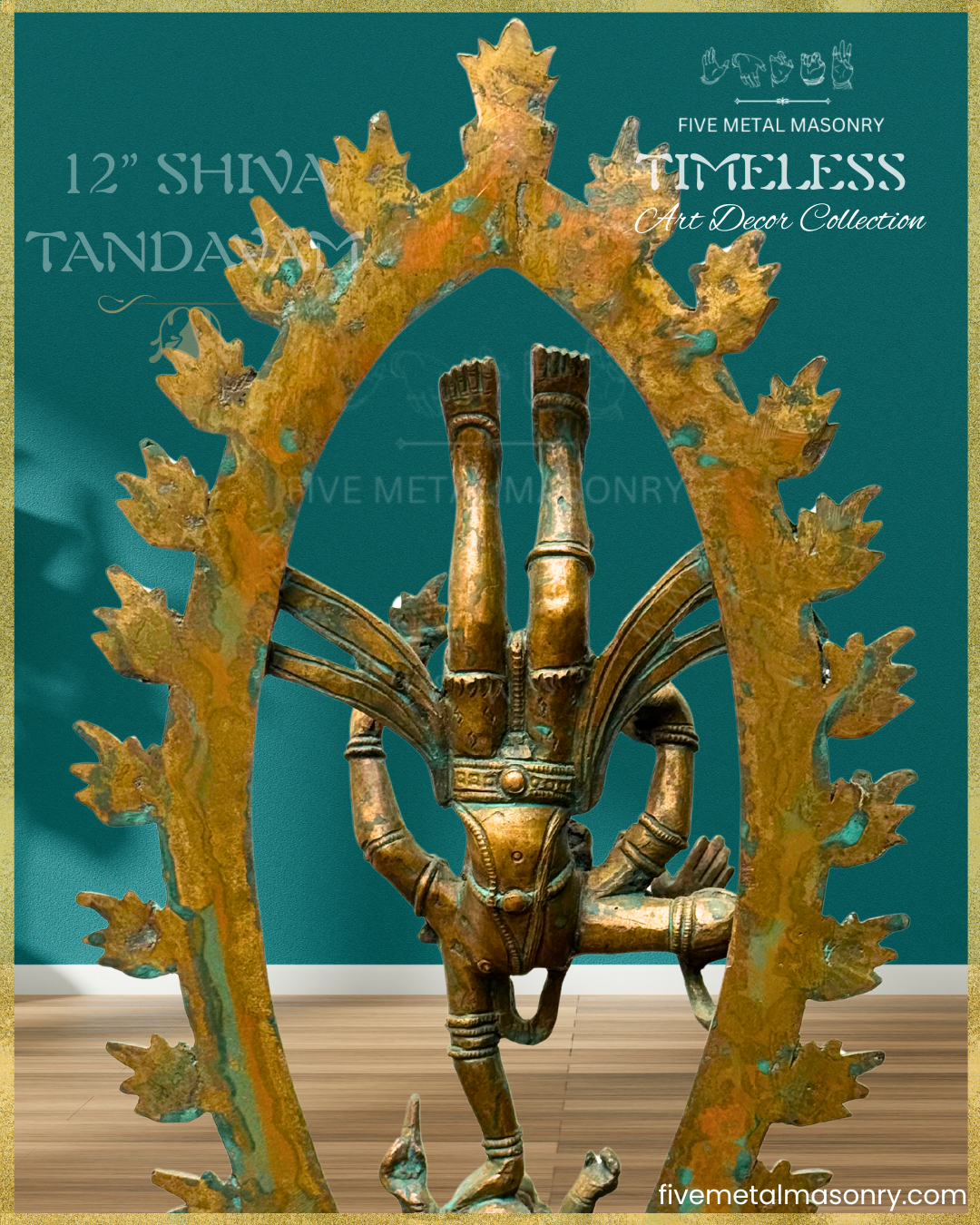 Shiva Tandavam Panchaloha Bronze Icon - 12"- Timeless Collection
