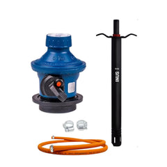 INUS Combo of Easy Grip Metal Regular Lighters and Hose Pipe and Unique Regulator from Imported Korean Zinc, Adjustable Combo of 3