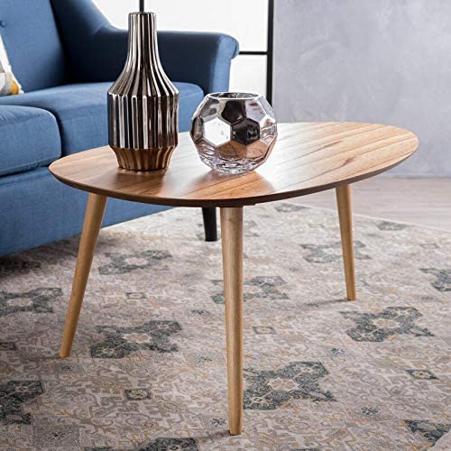 3 Legs Coffee Table for Living Room | Center Table for Bedroom | Teapoy Table | Hotel | Lauge (Teak)