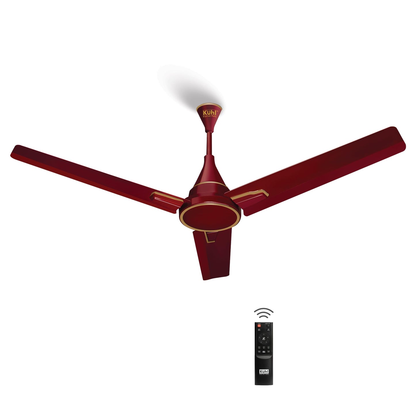 KUHL Prima A5 1200mm BLDC Ceiling Fan with Remote | 5-Star Rated | High Airflow | Saves up to 65% Electricity | 5-Year Warranty | Espresso