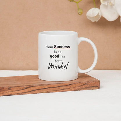 Clay Craft Fine Ceramic Start Your Morning Printed Milk/Coffee Mug 1 Piece 360 ml