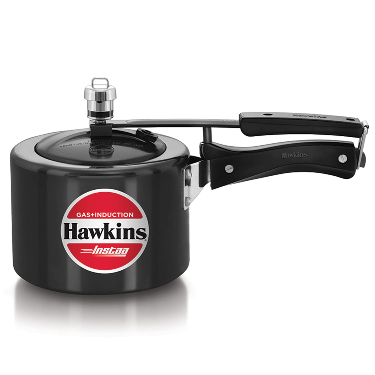 Hawkins 5 Litre Instaa Pressure Cooker, Induction Inner Lid Cooker, Tall Body Hard Anodised Cooker, Black (IIH50)