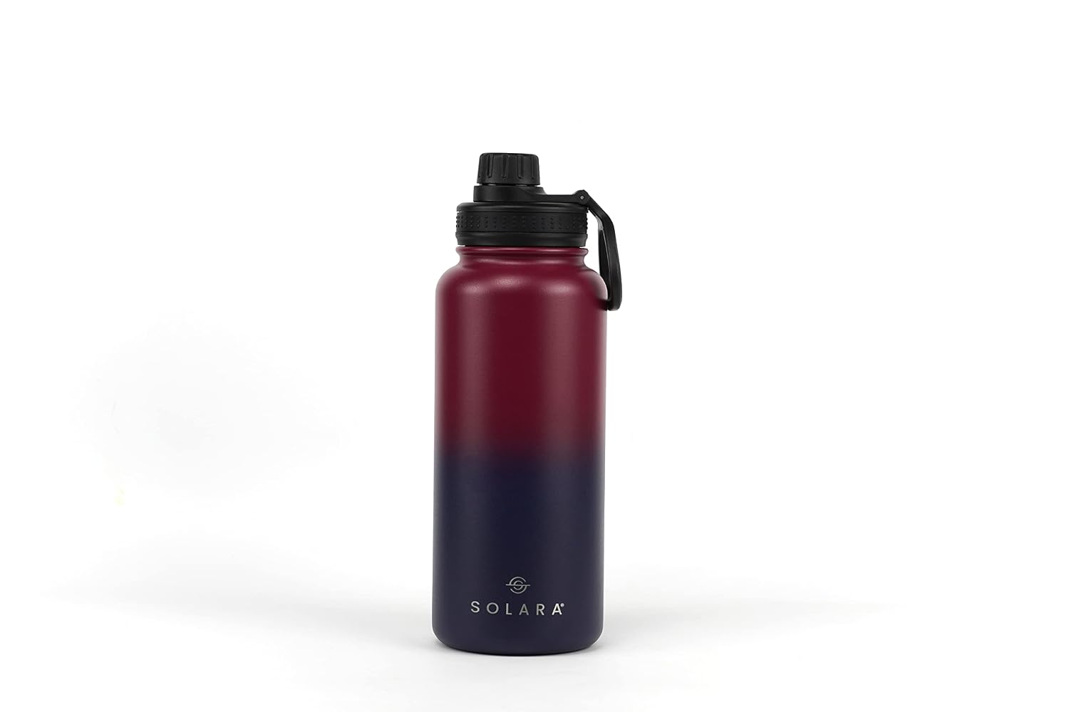 SOLARA Vacuum Insulated Water Bottle 1 litre | Hot Water Bottle | Hot and Cold Thermosteel bottle for Travel, Home, Office, School | Hot and Cold Sipper Bottle | Dark Intentions | 1L