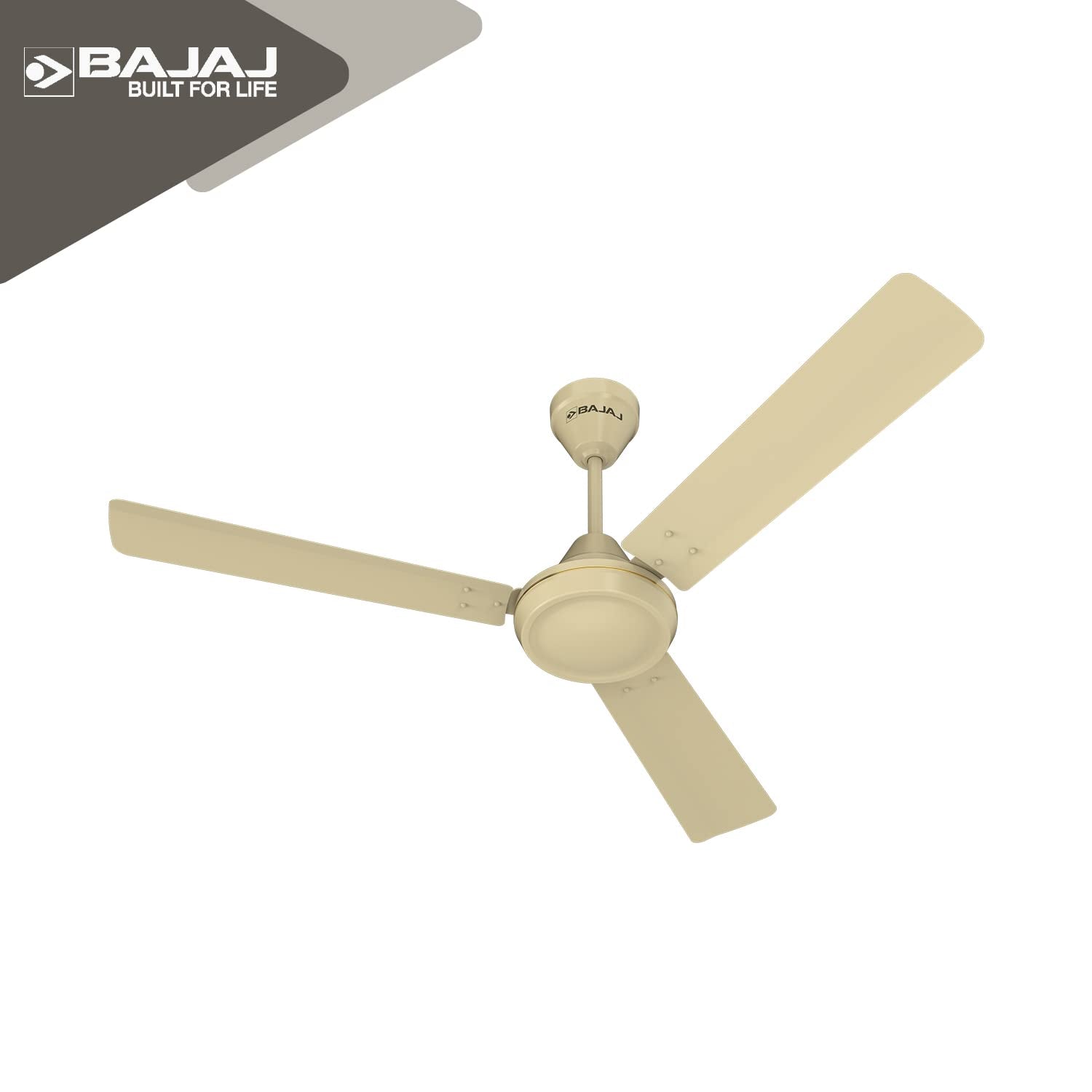 Bajaj Robusta 12S1 1200MM 1 Star Rated Ceiling Fans For Home | BEE Stars Rated Energy Efficient Ceiling Fan | Surgeprotekt Motor | 2 Years Warranty 【Base Ivory】