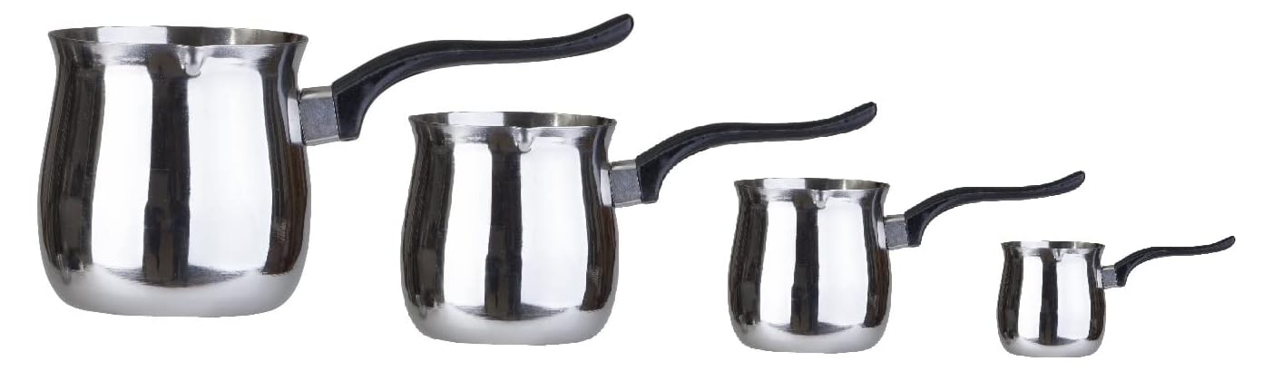 Dynore Stainless Steel 4 Pcs Tea/Coffee/Gravy and Butter Warmer Set- 1000,720,360 and 180 ml