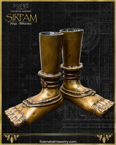 Pada Panchaloha Bronze Icon Pair - 7" - Sirpam Collection