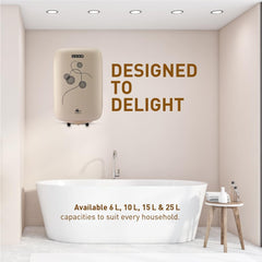 Usha Aquagenie Neo 25 Litre Storage Water Heater with Free Installation (Sky Blue)