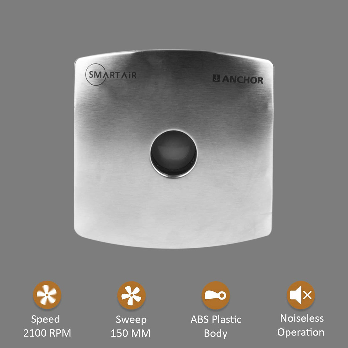 Anchor by Panasonic Smart Air 150 mm Ventilation Exhaust Fan (Steel Grey)-4