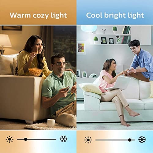Philips 15-Watt Smart Wi-Fi LED Round Ceiling Lamp Downlighter WiZ Connected (Shades of White + Dimmable +