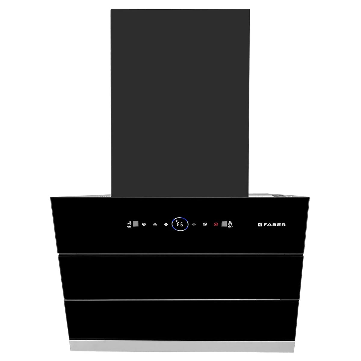Faber 60 cm 1500 m³/hr Wall Mounted Kitchen Chimney (HOOD COMET BLDC FL HC BK 60, Filterless technology, Touch & Gesture