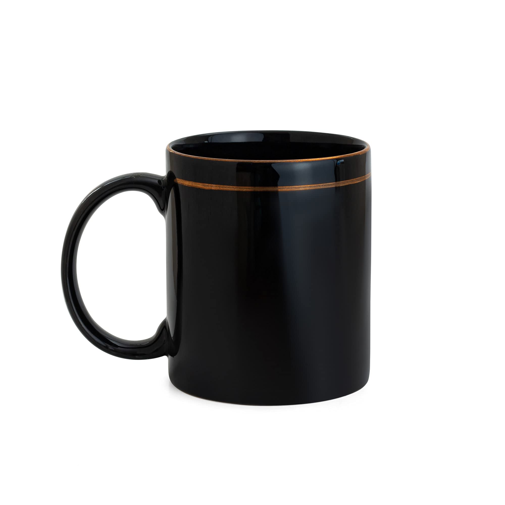 Clay Craft Fine Ceramic Plain Solid Color Milk Mug 350 ml Best for Office and Home, Gifted to Mother, Father, Sister, Brother, Friends and Family (White, 1)