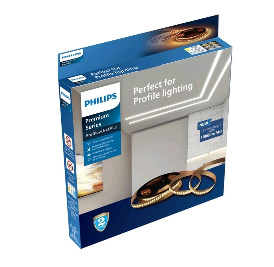 Philips Polycarbonate 240 Led's/M 11 Watts/M Profile Light For Ceiling (Cool White 6500k, B0DMLR76F7)
