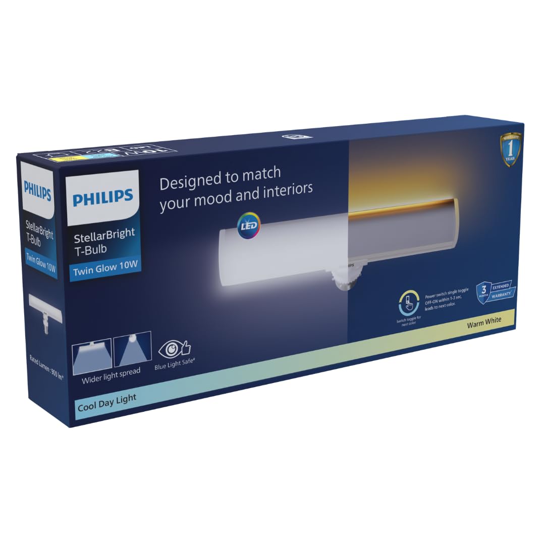Philips 10-watt Twinglow LED T-Bulb