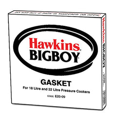 Hawkins E20-09 Rubber Gasket for Big Boy Pressure Cooker, Black, Standard