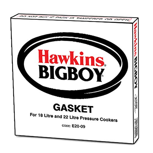 Hawkins E20-09 Rubber Gasket for Big Boy Pressure Cooker, Black, Standard