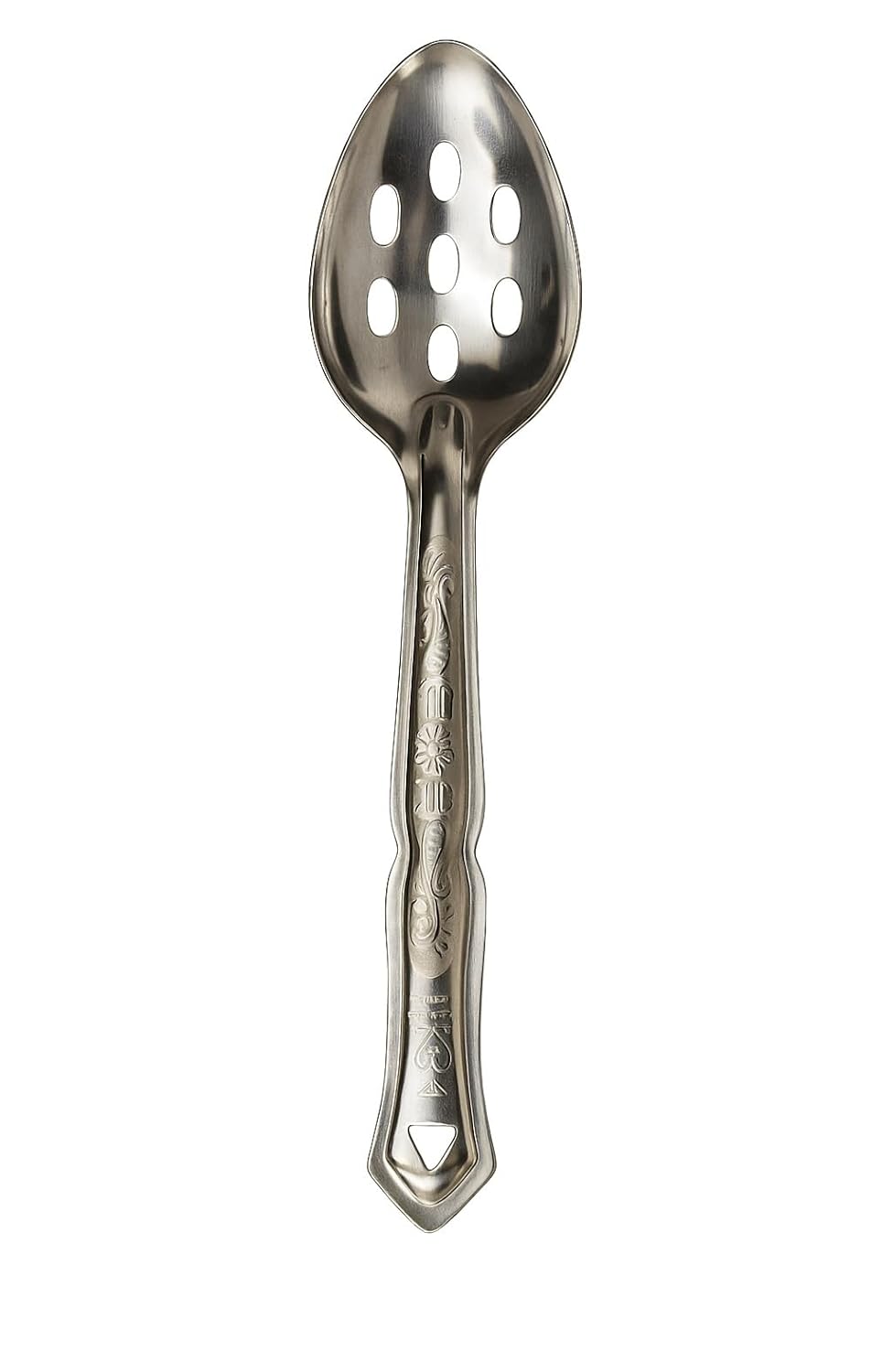 Dynore Stainless Steel Slotted/Plating/Pickle/Aachar Serving Spoon- Set of 2