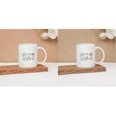 Clay Craft Ceramic Cc Mm1 Swiss Rez1 Microwave Safe Coffee Mug with Good Morning Quote, 300 ML